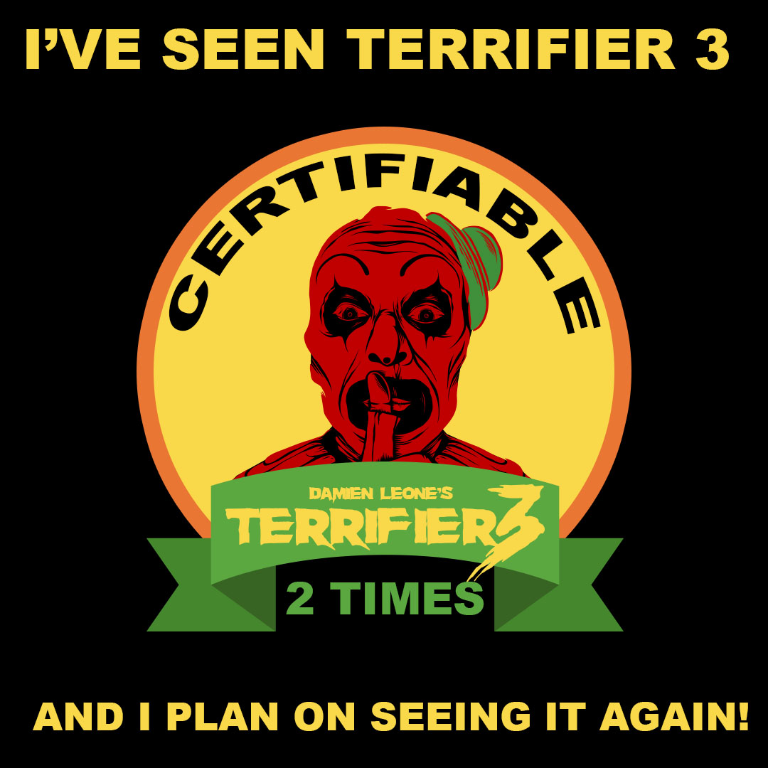 Terrifier 3 badge image watched 2 times.